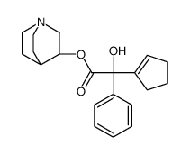 1-azabicyclo[2.2.2]octan-3-yl 2-(cyclopenten-1-yl)-2-hydroxy-2-phenylacetate结构式