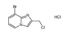 8-bromo-2-chloromethyl-imidazo[1,2-a]pyridine hydrochloride Structure