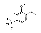 2-bromo-3,4-dimethoxybenzenesulfonyl chloride Structure