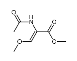 (Z)-methyl-2-acetamido-3-methoxypropenoate结构式