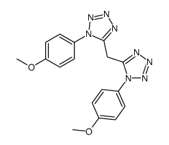 1-(4-methoxyphenyl)-5-[[1-(4-methoxyphenyl)tetrazol-5-yl]methyl]tetrazole结构式