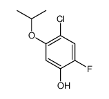 4-chloro-2-fluoro-5-propan-2-yloxyphenol Structure
