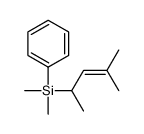 dimethyl-(4-methylpent-3-en-2-yl)-phenylsilane结构式