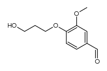 3-methoxy-4-(3-hydroxypropoxy)benzaldehyde Structure