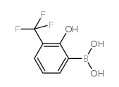 (2-HYDROXY-3-(TRIFLUOROMETHYL)PHENYL)BORONIC ACID Structure