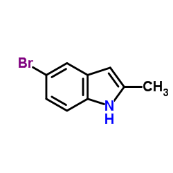 2-甲基-5-溴吲哚结构式