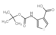 4-叔丁氧羰基氨基-3-噻吩甲酸结构式