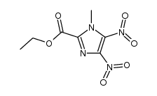 ethyl 1-methyl-4,5-dinitroimidazole-2-carboxylate结构式