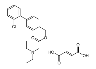 Glycine, N,N-diethyl-, (2'-chloro(1,1'-biphenyl)-4-yl)methyl ester, (Z)-2-butenedioate picture