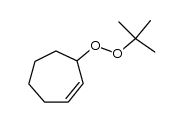 3-(tert-butylperoxy)cyclohept-1-ene结构式