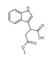 (3-Indolyl)bernsteinsaeure-monomethylester Structure
