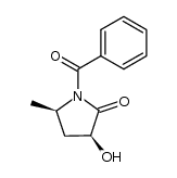 benzoyl-1 methyl-5 hydroxy-3 pyrrolidinone-2 cis Structure