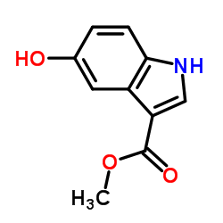 Methyl 5-hydroxy-1H-indole-3-carboxylate结构式