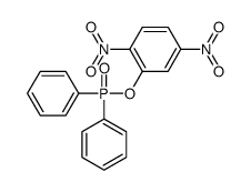 2-diphenylphosphoryloxy-1,4-dinitrobenzene Structure