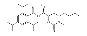 (1S)-2-(((methylthio)carbonothioyl)oxy)octyl-1-d2,4,6-triisopropylbenzoate Structure