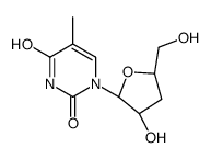 1-[(2R,3S,5S)-3-hydroxy-5-(hydroxymethyl)oxolan-2-yl]-5-methylpyrimidine-2,4-dione结构式