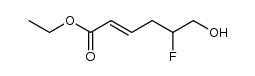 (E)-ethyl 5-fluoro-6-hydroxyhex-2-enoate Structure