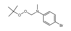 4-bromo-N-((tert-butylperoxy)methyl)-N-methylaniline Structure