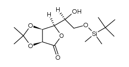 6-O-tert-butyldimethylsilyl-2,3-O-isopropylidene-L-gulonolactone结构式