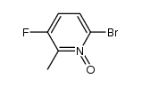 6-bromo-3-fluoro-2-methylpyridine 1-oxide结构式
