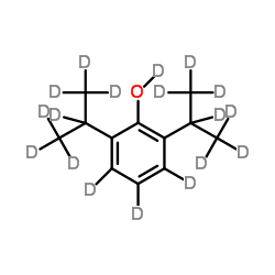 2,6-Bis[(2H7)-2-propanyl](O-2H4)phenol Structure