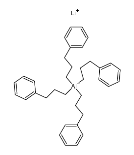 lithium tetrakis(3-phenylpropyl)aluminate Structure