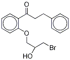 1-[2-(3-Bromo-2-hydroxypropoxy-D5)phenyl]-3-phenyl-1-propanone结构式