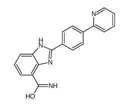 2-[4-(2-吡啶)苯基]-1H-苯并咪唑-7-羧酰胺结构式