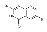 2-氨基-6-溴吡啶并[2,3-d]嘧啶-4(3h)-酮结构式