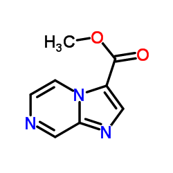咪唑并[1,2-a]吡嗪-3-羧酸甲酯结构式
