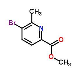 5-溴-6-甲基吡啶甲酸甲酯结构式