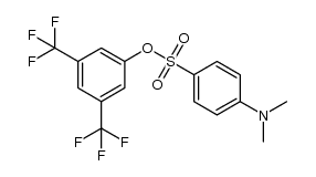 3,5-bis(trifluoromethyl)phenyl 4-(dimethylamino)benzenesulfonate Structure