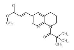 (E)-Methyl 3-(8-pivaloyl-5,6,7,8-tetrahydro-1,8-naphthyridin-3-yl)acrylate Structure