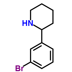 2-(3-Bromophenyl)piperidine结构式
