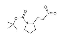 (E)-TERT-BUTYL 2-(2-NITROVINYL)PYRROLIDINE-1-CARBOXYLATE结构式