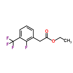 Ethyl [2-fluoro-3-(trifluoromethyl)phenyl]acetate Structure