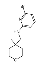6-bromo-N-((4-methyltetrahydro-2H-pyran-4- yl)methyl)pyridin-2-amine Structure