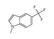 1-甲基-5-(三氟甲基)-1H-吲哚结构式