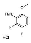 2,3-二氟-6-甲氧基-苯胺盐酸盐结构式