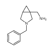 3-Azabicyclo[3.1.0]hexane-1-methanamine, 3-(phenylmethyl)- Structure