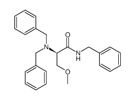 (R)-N-benzyl-2-(dibenzylamino)-3-methoxypropanamide结构式