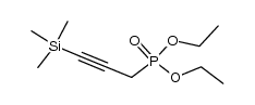 (3-trimethylsilanyl-prop-2-ynyl)-phosphonic acid diethyl ester Structure