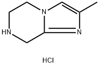 2-甲基-5,6,7,8-四氢咪唑并[1,2-a]吡嗪盐酸盐结构式
