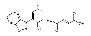 3-(1,2-benzoxazol-3-yl)pyridin-4-amine,but-2-enedioic acid结构式