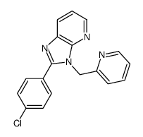 2-(4-chlorophenyl)-3-(pyridin-2-ylmethyl)imidazo[4,5-b]pyridine结构式