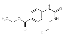 Benzoic acid,4-[[[(2-chloroethyl)amino]carbonyl]amino]-, ethyl ester结构式