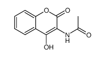 3-acetamido-4-hydroxycoumarin Structure
