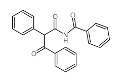 Benzenepropanamide,N-benzoyl-b-oxo-a-phenyl-结构式
