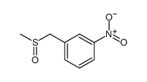 1-((甲基亚磺酰基)甲基)-3-硝基苯结构式