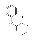 ethyl 2-fluoro-2-phenylselanylacetate结构式